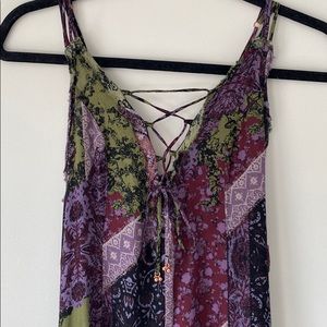 Free People Boho Patterned Maxi Dress